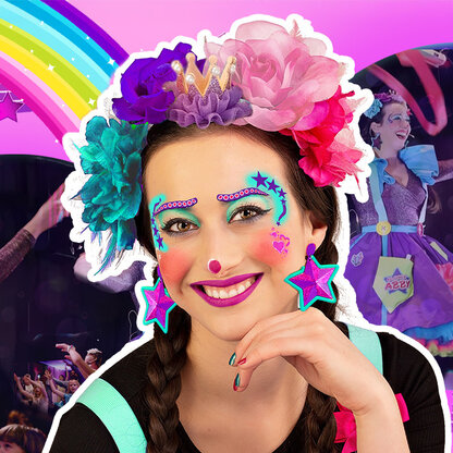 Bilde for arrangement En Klovneprinsesse med Stjerner På